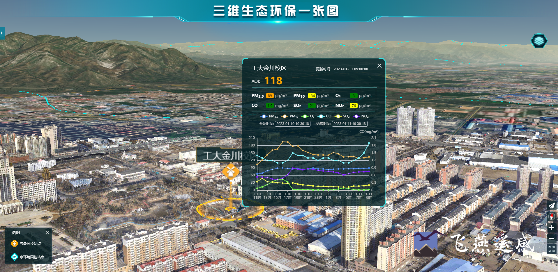 智慧環(huán)保三維可視化系統(tǒng)平臺，生態(tài)環(huán)境立體場景“入行入心”