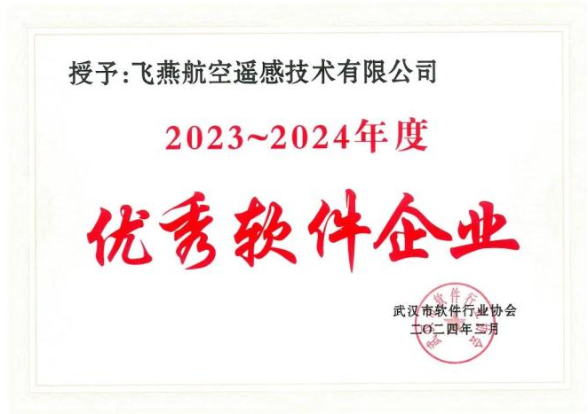 2023年度武漢市軟件行業(yè)“優(yōu)秀企業(yè)”、“優(yōu)秀工作者”稱號花落飛燕遙感